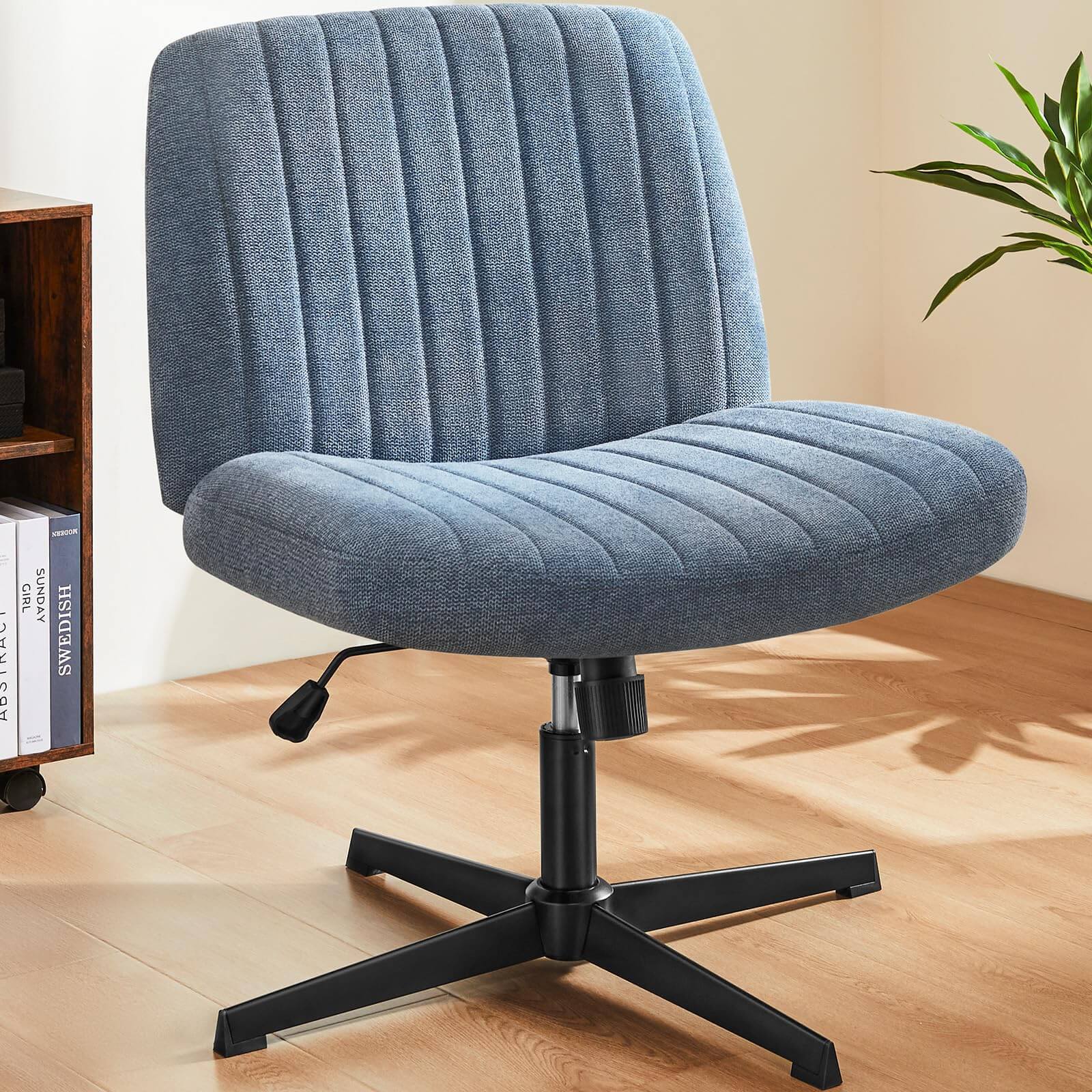 Cross-Legged Chair,No Wheels Armless Swivel Home Office Chair * ( USA ONLY 3 TO 5 DAYS SHIPPING)