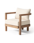 Outdoor Acacia Wood Patio Club Chair ( USA ONLY + 3 TO 5 DAYS SHIPPING)