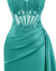 Women’s French Chic Lace Fishbone Dress – Light Luxury Slim-Fit Sling Style