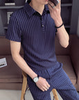 Men's short sleeve shorts suit two piece set