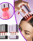 Electric Scalp Massager Cow Horn Massage Comb Red Light Oil Applicator Promote Hair Growth Portable Hair Guid Comb