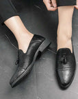 British Korean Version Of The Trend Pointed Gold Small Leather Shoes Men