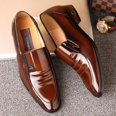 Micro REEHEMES Patent Leather Men’s Shoes – British Business &amp; Classic Dress Style