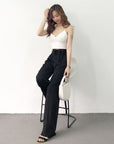 High waist mopping pants Korean style slim suit pants FOR WOMEN