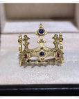 Vintage castle crown ring FOR WOMEN