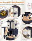 Multi Functional Cat Treehouse Cat Climbing Frame ( USA ONLY + 3 TO 5 DAYS SHIPPING)