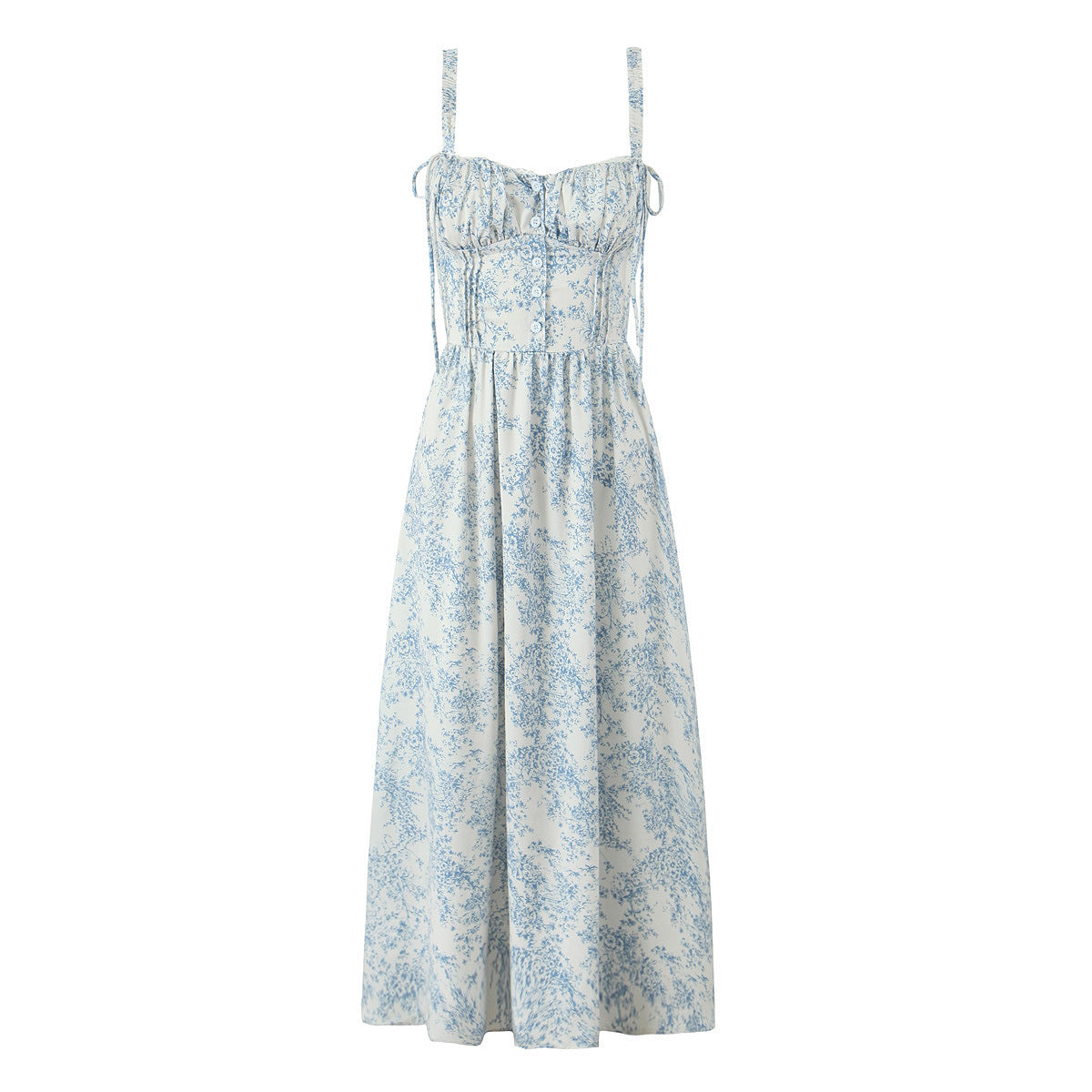 🌊 Women’s Bow Sling Dress – Seaside Elegance with a Playful Twist