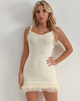 Women’s Bohemian Hand-Woven Bodycon Tassel Dress – Curve-Hugging Festival Style