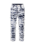 Blue Ripped Zipper Pants