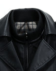 Men's leather coat