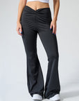 Women’s Abdominal-Shaping Bell-Bottom Pants – High-Waist Slimming Street Style Trousers