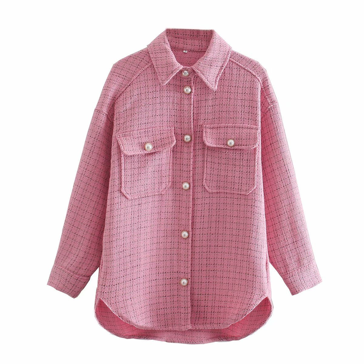 Women Plaid Pattern Thick SHIRT