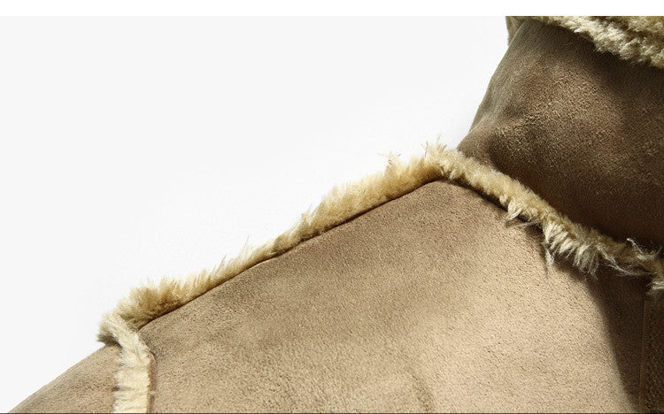 Men’s Mid-Length Leather Jacket – Rugged Elegance in Camel, Chocolate &amp; Bronze