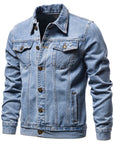 Men's Denim Jacket Cotton Casual Slim Jacket Men