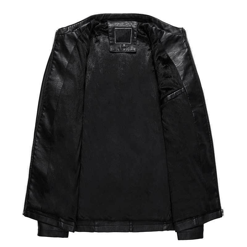 Men&#39;s leather PU leather jacket