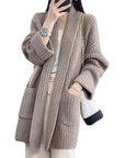 Plus Size Women's Sweater Cardigan Mid-length ( 3 TO 7 DAYS  SHIPPING)