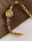 Emerald Quartz Watch for Women