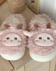 Lovers Cute Cartoon Cotton Slippers Men And Women