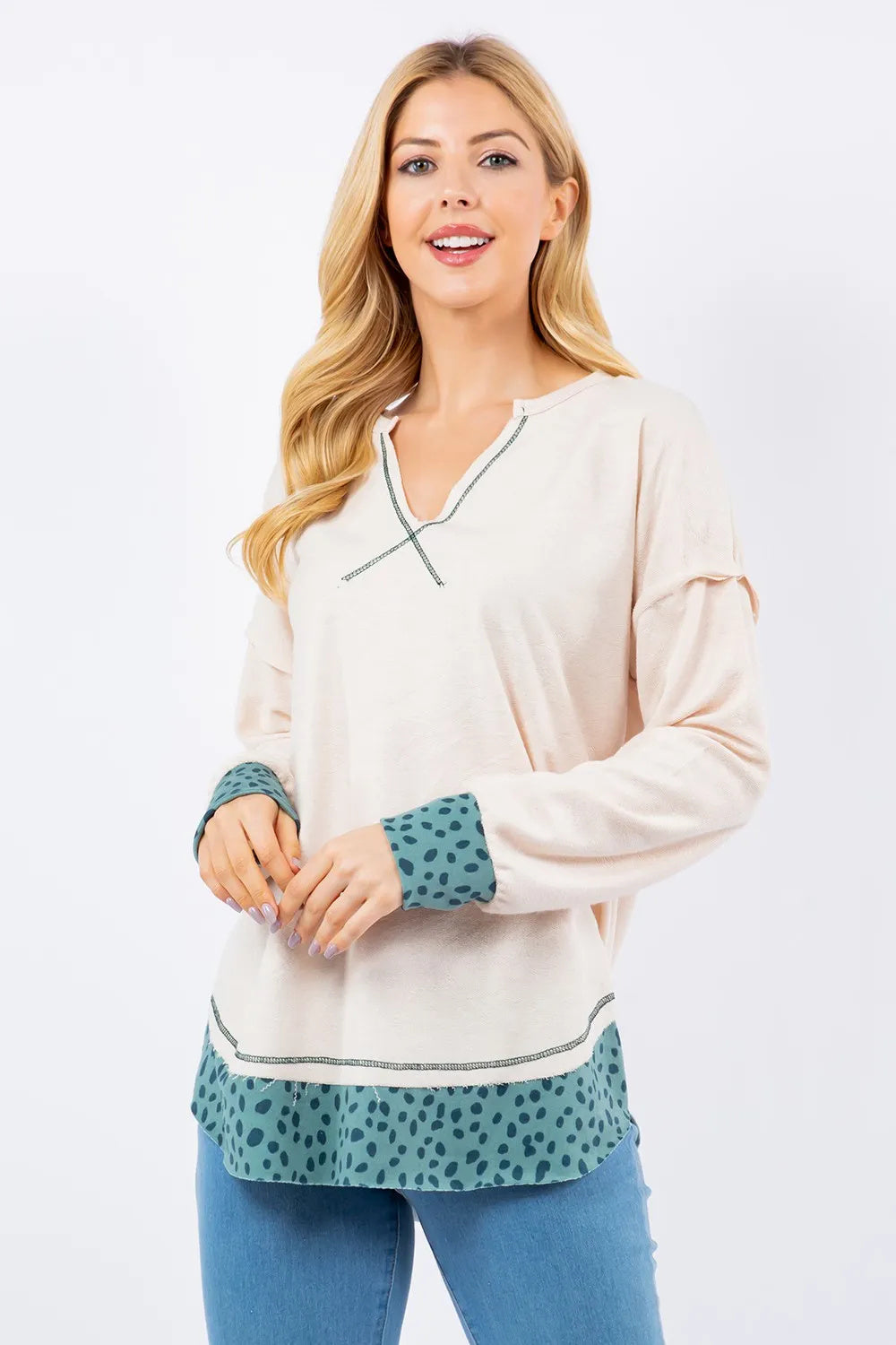 Celeste Full Size Shoulder Blouse (USA ONLY + 3 TO 5 DAYS SHIPPING)