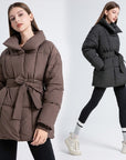 Plus Size Women's Mid-length  Cotton coat