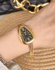 Snake Head High-grade Tassel Chain Women's Quartz Watch