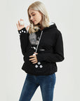 Cute Cat Hoodie Weatshirt With Big Pocket For Pets Hooded Tops Clothes