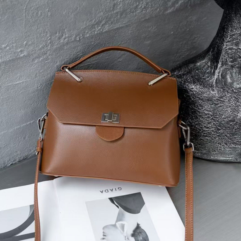 Genuine Leather High-grade Sentong Handheld Versatile Light Luxury Messenger Bag