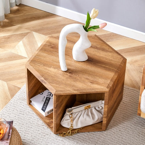 Hexagonal MDF Coffee Table ( USA ONLY + 3 TO 5 DAYS SHIPPING)