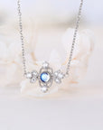 Natural Blue Moonstone Necklace