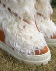 10CM Warm Keeping Pure Wool Slim Tall Women's Winter Thickened Snow Boots