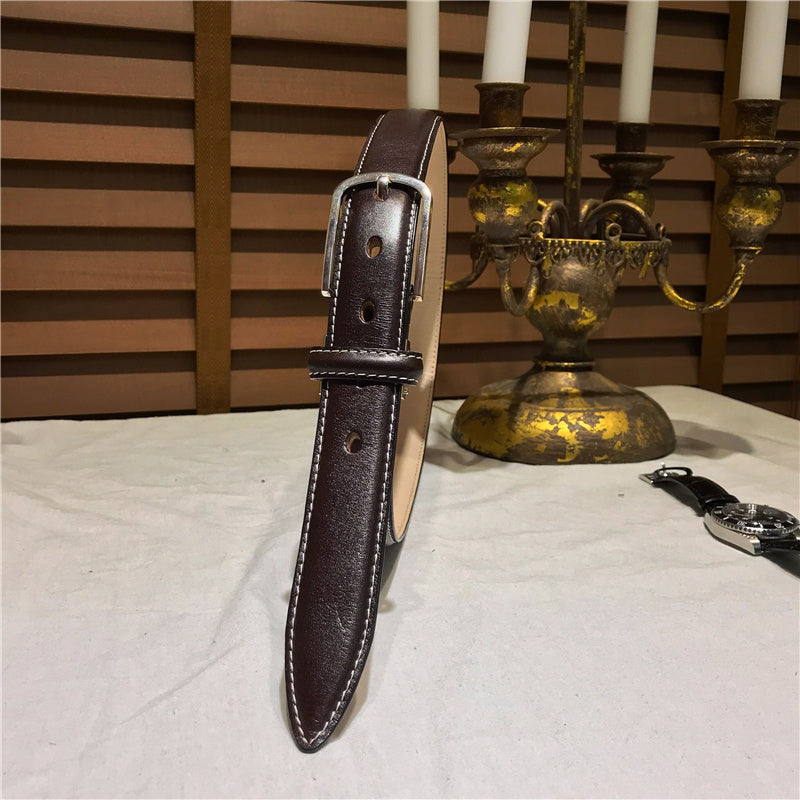 Versatile Retro cow hide Leather Belt women