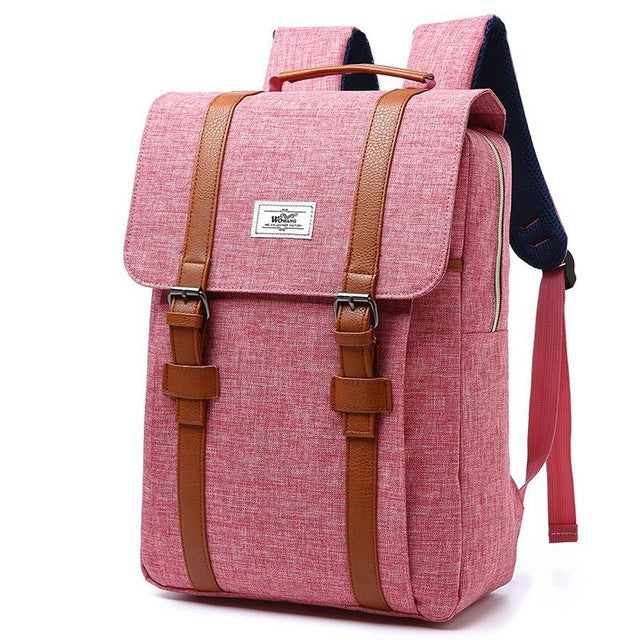 Unisex Canvas Computer Backpack – Waterproof Nylon Sports Fashion Bag