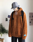 Plush hooded warm hoodie