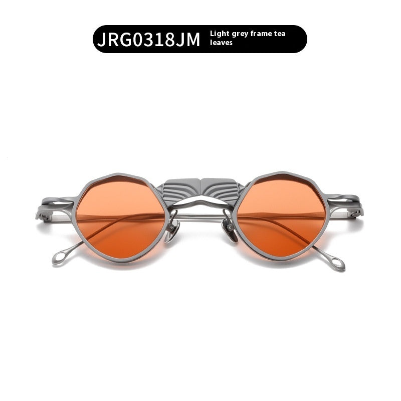 Round Frame Shaped Sunglasses Double Layer women