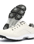Men’s Fashion Golf Shoes – Anti-Slip Breathable Synthetic Leather Low-Top Golf Sneakers for Natural & Artificial Grass