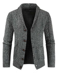 Chain Link Knit Cardigan Men's Fashion Loose Jacket Men