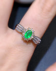 Natural Emerald Ring With Elegant FOR WOMEN