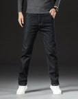 Men's Lambswool Fleece Padded Jeans Winter