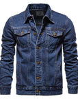 TOP QualitY Jacket Men Blue Lapel
