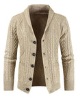 Chain Link Knit Cardigan Men's Fashion Loose Jacket Men