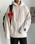 Plush hooded warm hoodie