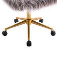 Modern Faux Fur Home Office Chair ( USA ONLY + 3 TO 5 DAYS SHIPPING)