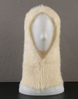 Mohair Scarf With One Hat For Women's Winter