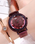 Women's watch with diamond