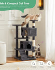 54 Inch Cat Tree, Indoor Cat High-rise Multi-story Tower ( USA ONLY + 3 TO 5 DAYS SHIPPING)