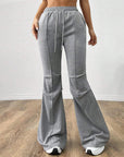 👖 Women's Effortless Wide Leg Pants - Stretch Elastic Waist