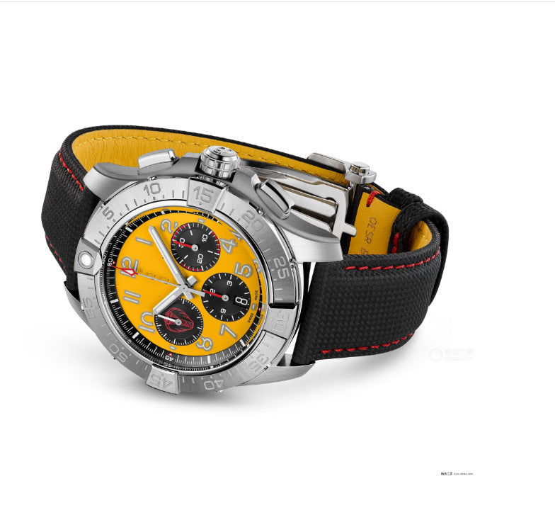 Men’s Chronograph Quartz Wristwatch – Sapphire Crystal, Stainless Steel Case