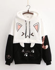 Women’s Forest Fleece Hoodie – Cozy Autumn & Winter Cartoon Style