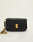 Women's  genuine leather Chain Lingge Shoulder Bag