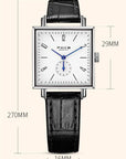 Men's And Women's Simple Square Quartz Watch